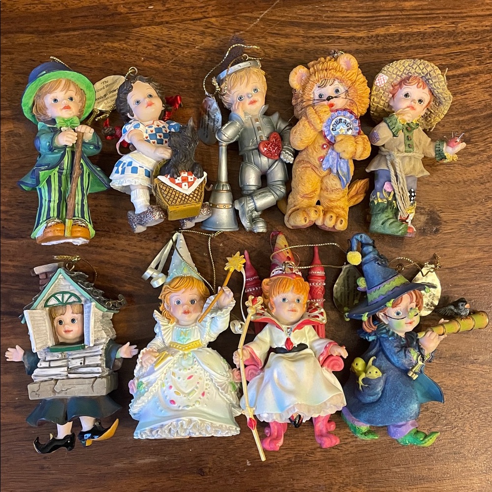 9 Wonderful Wizard of Oz Heirloom Ornaments from Ashton Drake by G.G. Santiago
